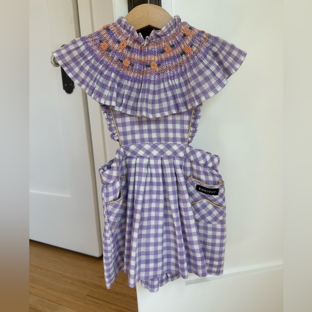 Bonjour Diary Reina Apron Dress - Lilac